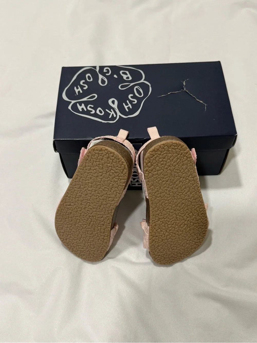 🆕 OshKosh B'gosh Toddler Pink Ruffle Strap Sandals